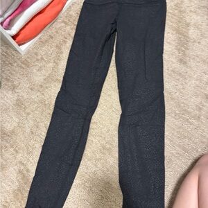 lululemon athletica Black Subtle Leopard Print Leggings